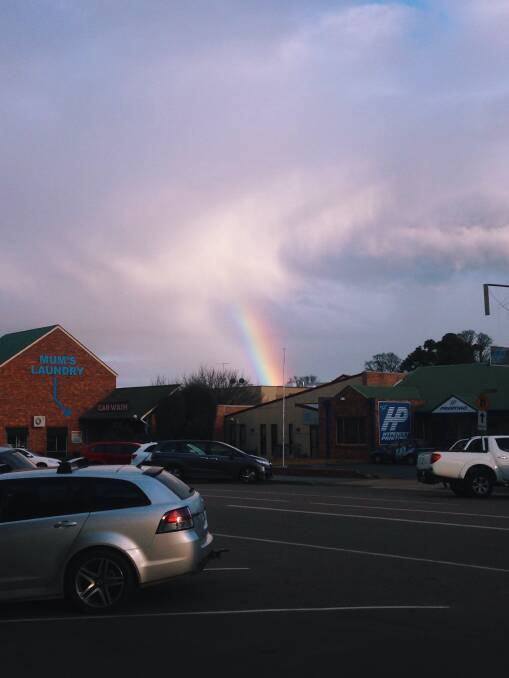 A rainbow over Goulburn last month.
