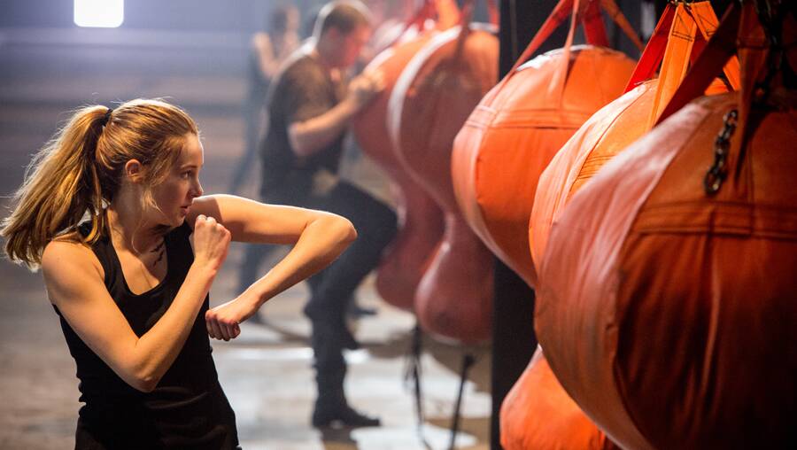 HEROINE: Shailene Woodley portrays the average girl’s hero Tris Prior, in Divergent.