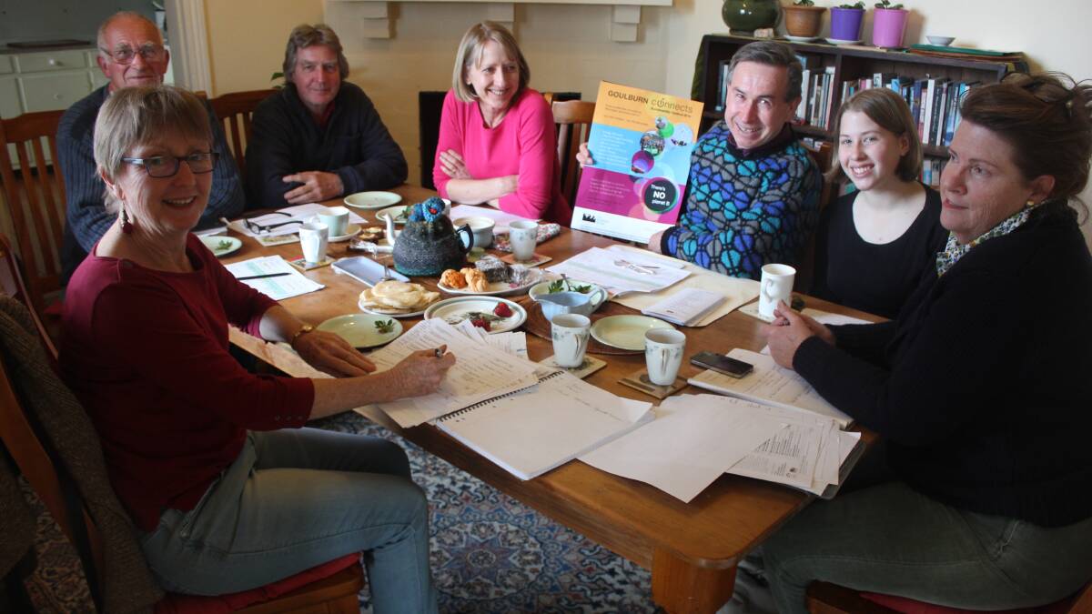 BEHIND THE SCENES: Members of the organising committee for Goulburn Connects (l-r) Jane Suttle, Ray Shiels, Doug Rawlinson, Mhairi Fraser, Peter Fraser, Agata Nabaglo and Catherine Falk.