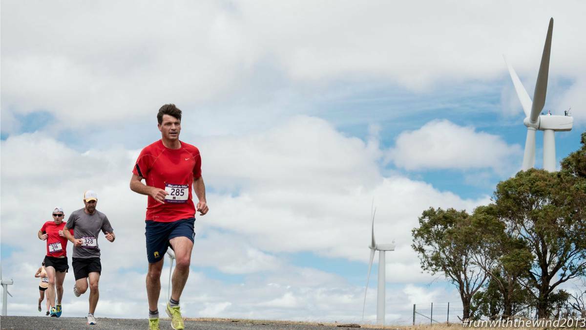 Angus Taylor participates in Run With The Wind last year.