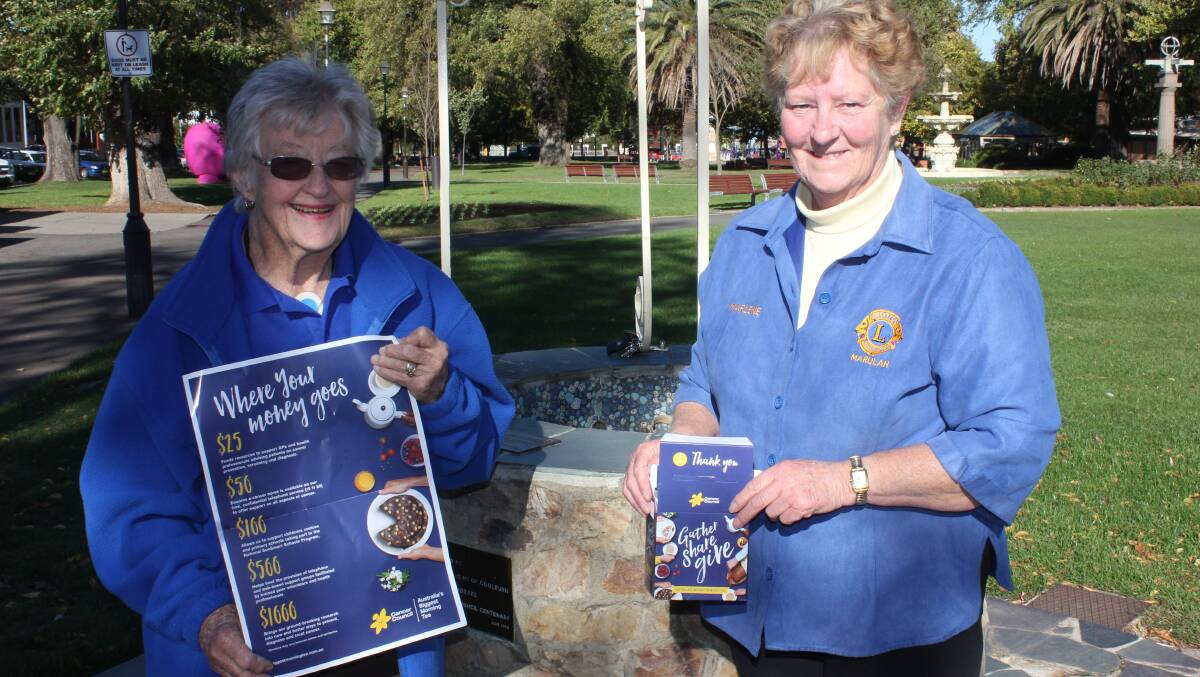 TEA'S UP: Marulan Lions treasurer Marjorie Izzard and president Marlene Skipper want you to join them for the Biggest Morning tea on May 26.