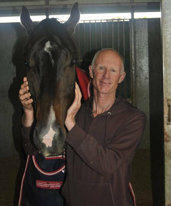 OUT OF ACTION: Danny Williams (pictured at his stables in last October) had only moved back to Goulburn to train
less than a year ago. Photo: Chris Clarke