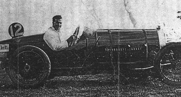 PIONEER: Geoff Meredith, victor in Australia’s first ever Grand Prix
in his winning Bugatti Type 30 in 1927. Photos: supplied.