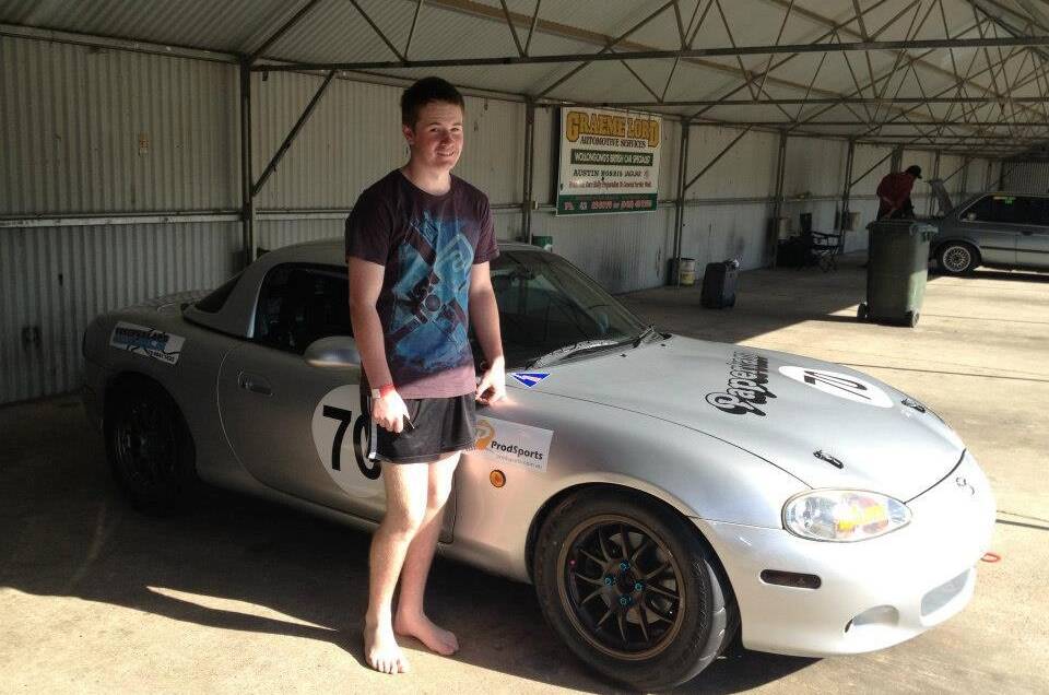 GOING THE DISTANCE: Andy Harris hopes him and
his father Russell can make an impact at the
Valvoline Wakefield 300 this weekend. Photo:
supplied