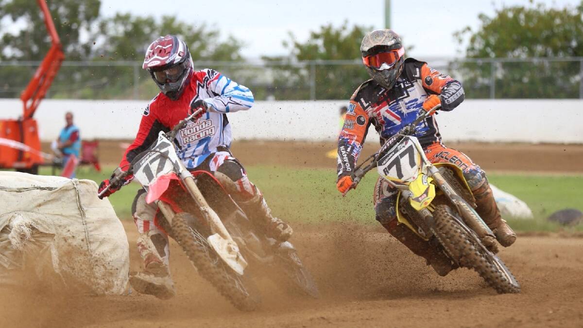 DUST AND DIRT: Goulburn’s Troy Herfoss is proving that he is the master of anything with two wheels.
The superbike motorcycle and road bike super-star took out the North Brisbane Cup, a dirt bike race.
Photo: AMBER’S PHOTOGRAPHY