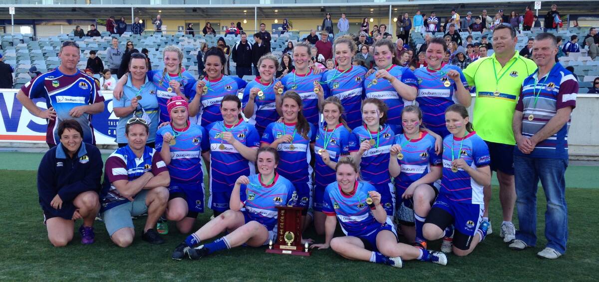 WINNERS:
Goulburn Girls’
Under 17
Stockmen
victorious in their
inaugural year in
the Canberra
competition.