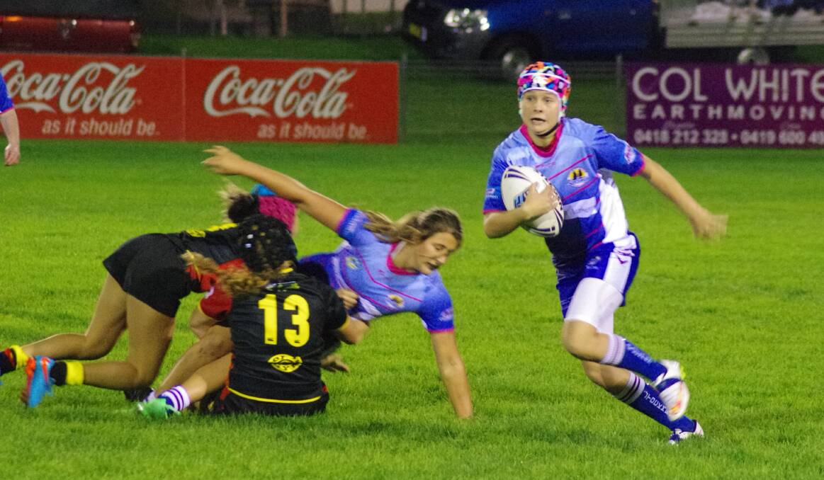 BEST ON: Shakira Tyrell proved a handful for the Bulls and was the Stockie’s best on field in Friday night’s 22-4 win. Photo: Darryl Fernance. 
