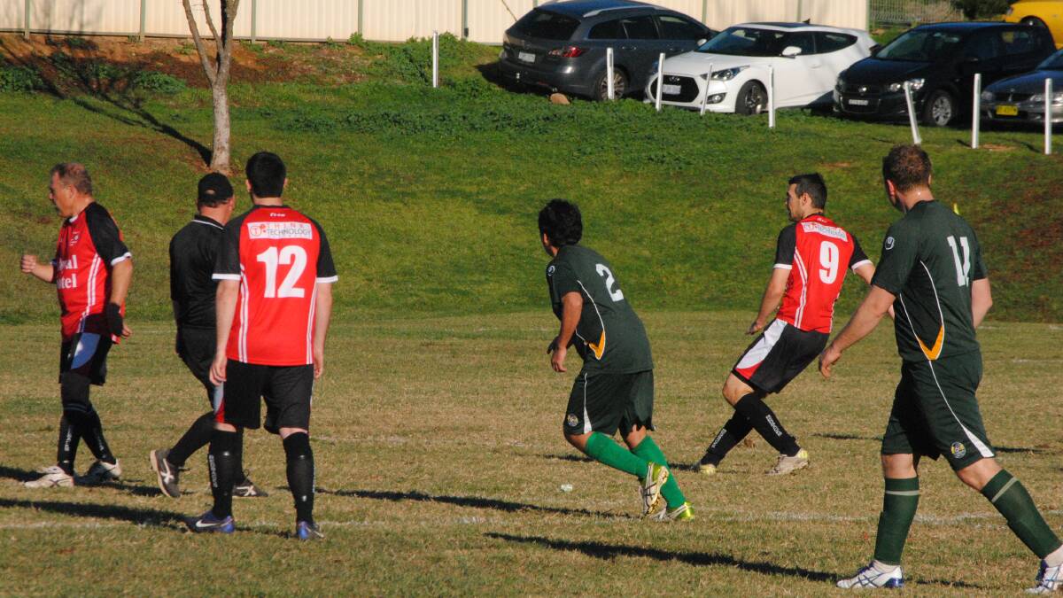 The first-grade Redbacks have moved into first position after a 2-1 win at the weekend. Photo: Joe McDonough