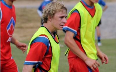 CONTRACTED: Chris Bush, pictured training for the AIS last season, has already started training for his new club the Brisbane Roar. Photo The Canberra Times.