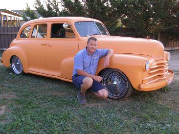 ALL REVVED UP: Local hotrodder Mark Cupitt is ready for this weekend's Australian Street Rod Federation's (ASRF) combined NSW/ACT State Rod Run where he'll show off his 1947 Chevy Fleetmaster.