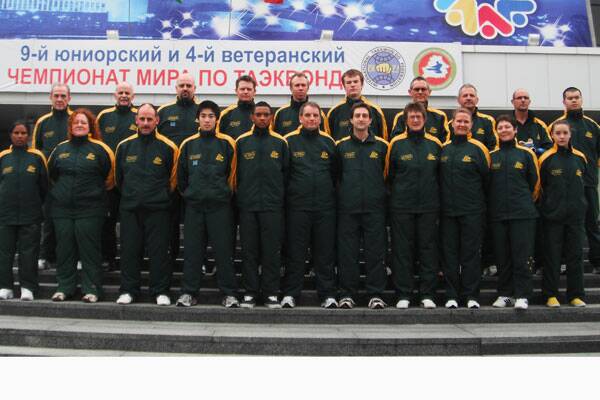 The Australian team for the Junior World Taekwon-do Championships.
