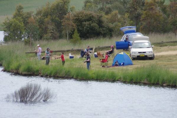 RELAXING: The community was out in force for Water Week fishing competition at Pejar Dam last month. Cr Andrew Banfield wants to see more recreational use of local waterways.