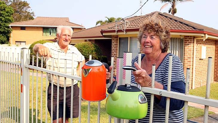 "I thought down there I could make a cup of tea for everyone" ... Sussex Inlet resident Janice Carradus.