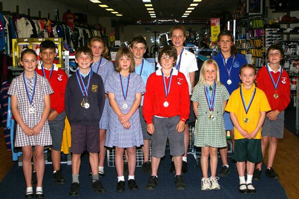 PSSA CHAMPIONS: For 2010 Front (l-r): Kirsty Toole, Jason Payne, Ehlana Wright, Dean Gray, Arielle Wachtenheim and Krystal-Lee Holdsworth. Back (l-r): Michael Patatoukas, Kyarnna Plumb, Jacob Emmerton, Ashleigh Cockburn, Jennaya Ottaway and Jayde Cook. Absent were: Zane Jacobs, Alizee Wachtenheim, Jye Citra, Lachlan Croker and Lachlan Lewis.