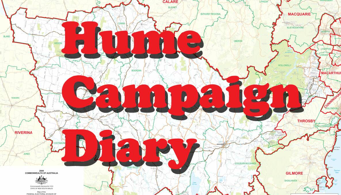 Hume Campaign Diary - Week 16