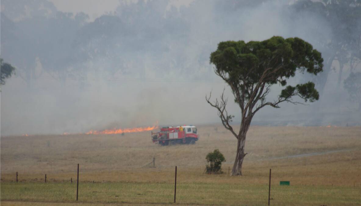Rural Fire Service crews from as far as Marulan and Parkesbourne, consisting of more than 40 on-ground fire units and hundreds of personnel raced to the scene of the blaze shortly before 2pm. Photos DARRYL FERNANCE.