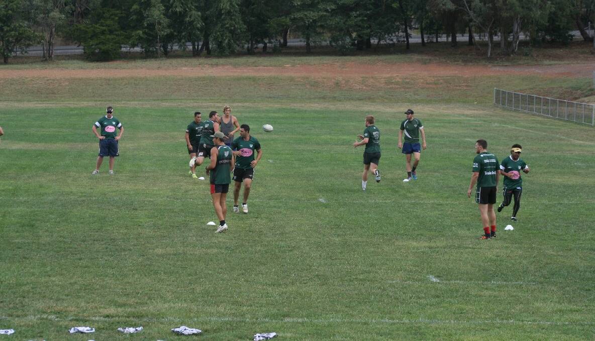 Randwick rugby training session at Poidevin Oval, Sun Jan 27.