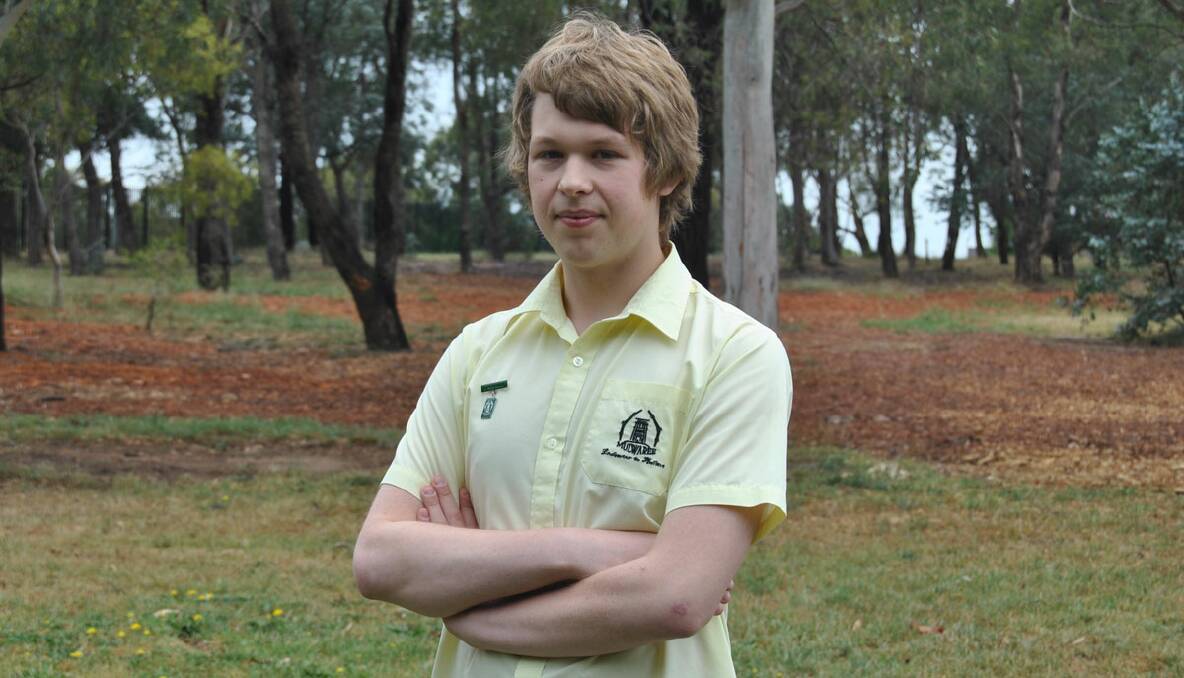 YOUNG ROLE MODEL: Mulwaree High School prefect Jakub Nbaglo will compete at the Lions Club Youth of the Year district championships in Merimbula on March 16. 