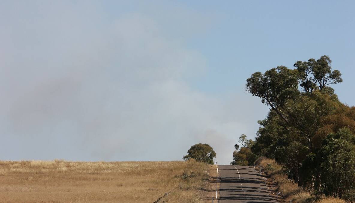 Gunning-Bellmount Forest bushfire. Photos CHRIS GORDON