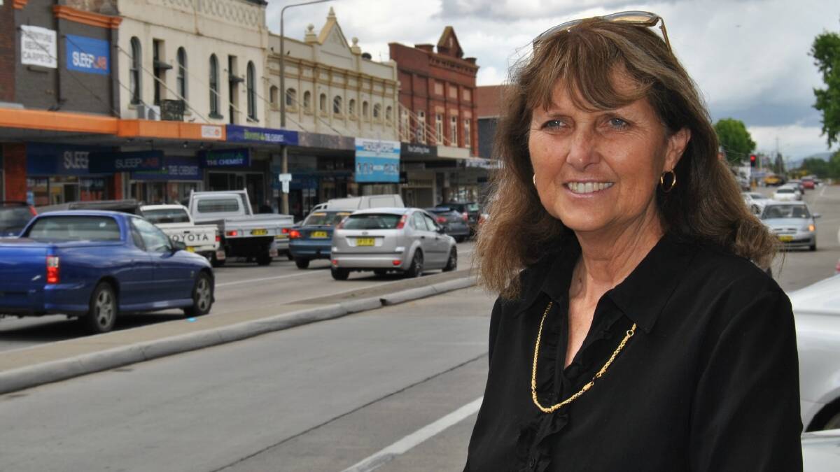   GRANTED: Goulburn Mulwaree Councillor Carol James is delighted with the result of the Heritage Grants Program, which sees the re-painting of 12 Auburn Street properties before Goulburn’s 150th birthday celebrations. 