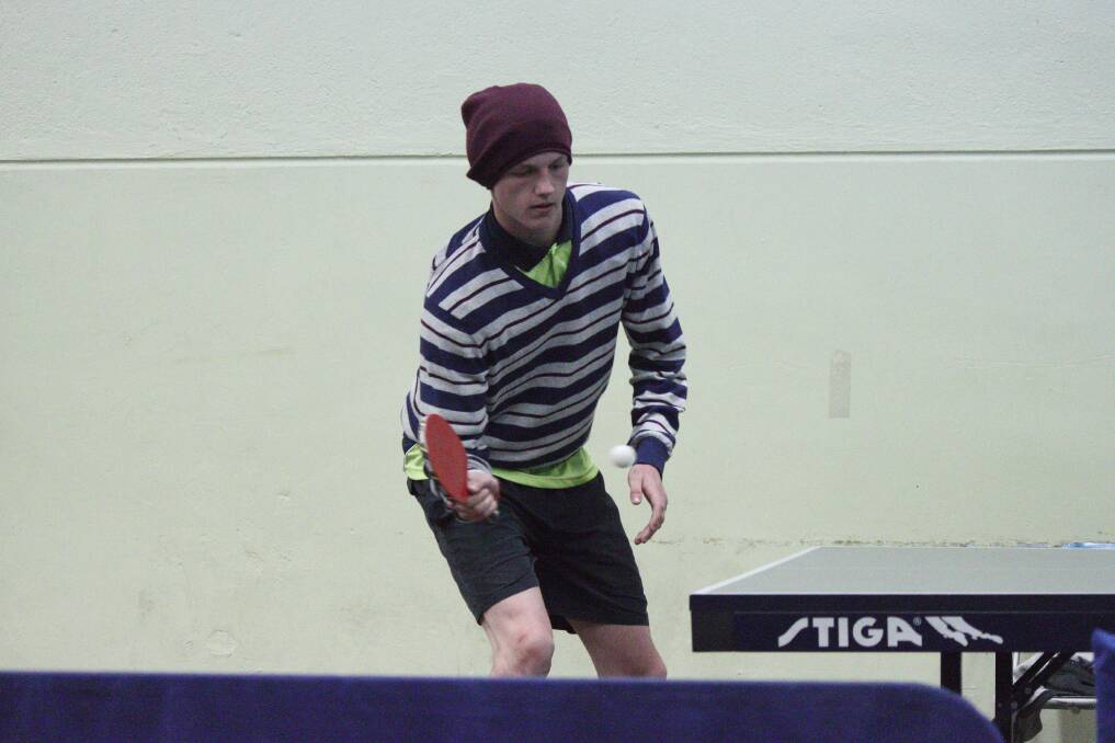  SHOT: Jordan Lees helped the Bulldogs to the A Grade table tennis title