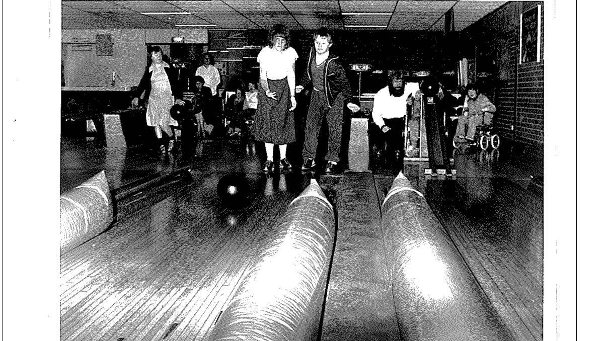 The good old days ... action from the old bowling alley in Sloane Street.