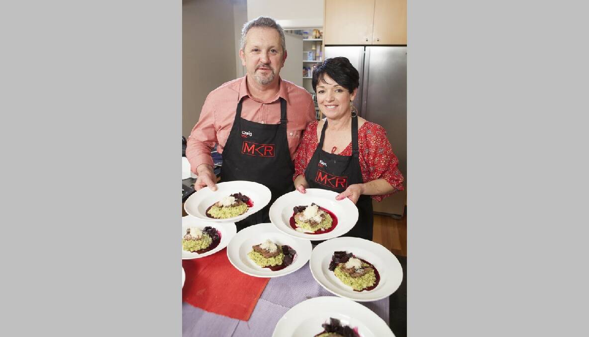 MKR: Kerrie and Craig from Victoria. Photo courtesy of Seven.