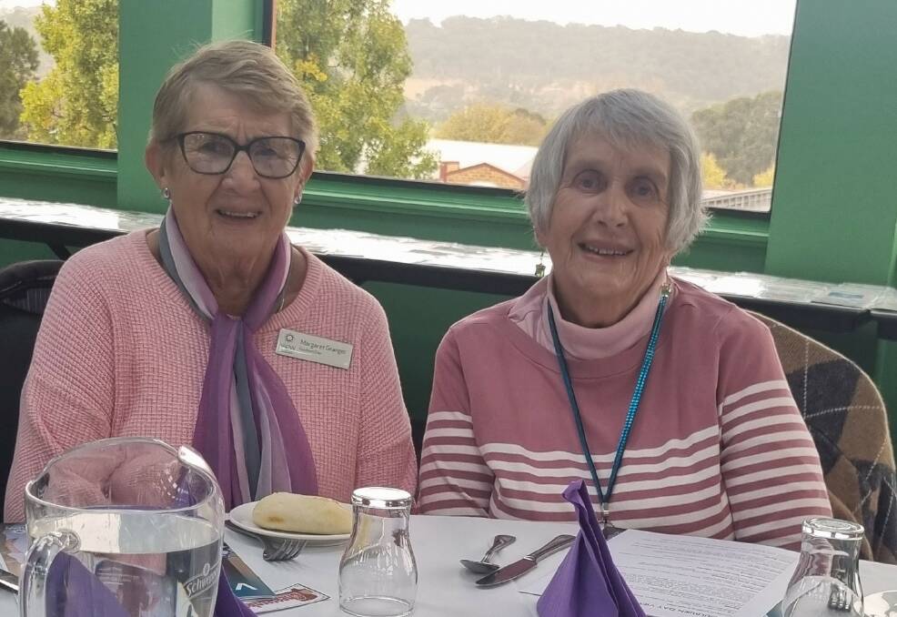 Goulburn Day View Club members Margaret Granger and Delma Nelson. Picture supplied