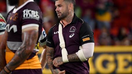 Adam Reynolds faces three months out of the game after rupturing the biceps in his left arm. (Jono Searle/AAP PHOTOS)