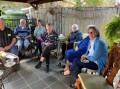 Goulburn Combined Probus Club members enjoying afternoon tea at the president's house. Picture supplied.