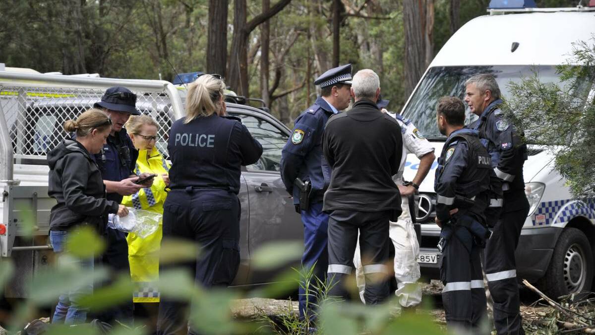 Police and emergency services helped search for the crashed helicopter's wreckage on December 3, 2020. Picture: Louise Thrower.
