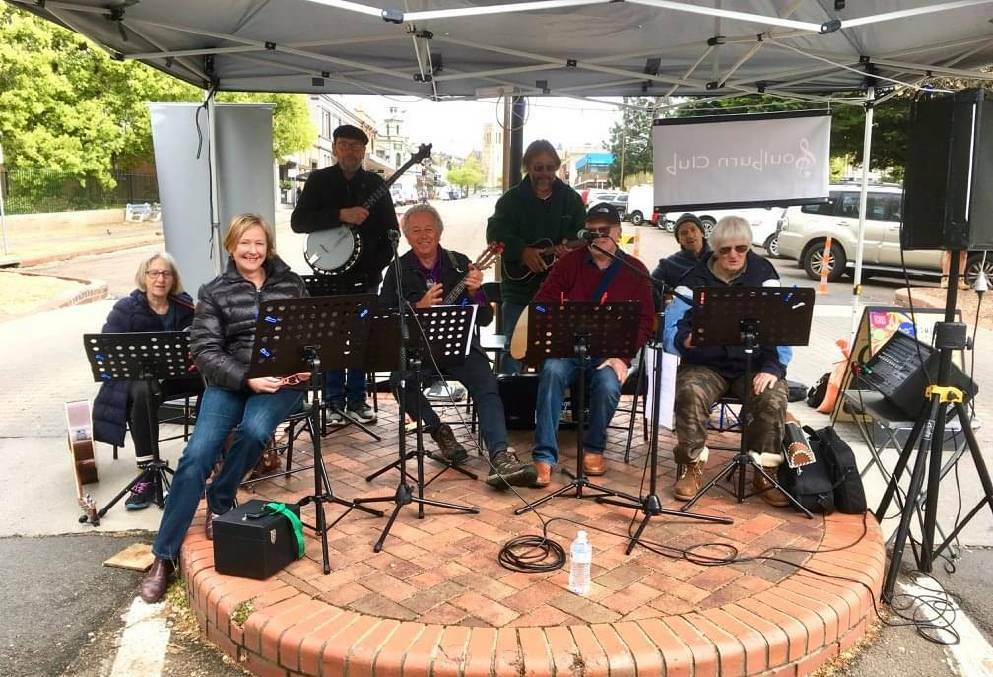 Performers from the Goulburn Club's Sunday sessions are looking forward to seeing people at the club. They have also performed at local events like a Saturday market on Montague Street. Picture: supplied
