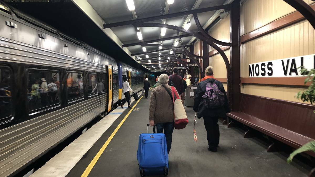 People planning to take the train make their way to Central Station this weekend from the Southern Highlands will need to change train lines and in some cases, board replacement buses. Picture: Supplied 