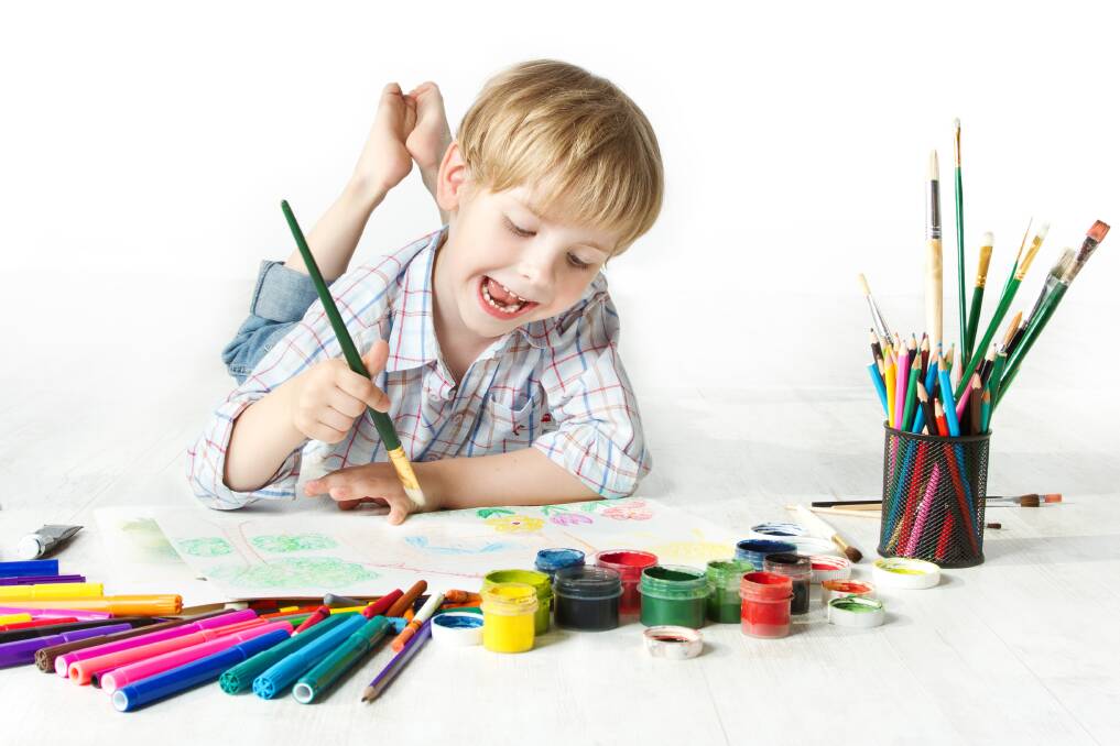 Kids can get creative this week. Photo: Shutterstock