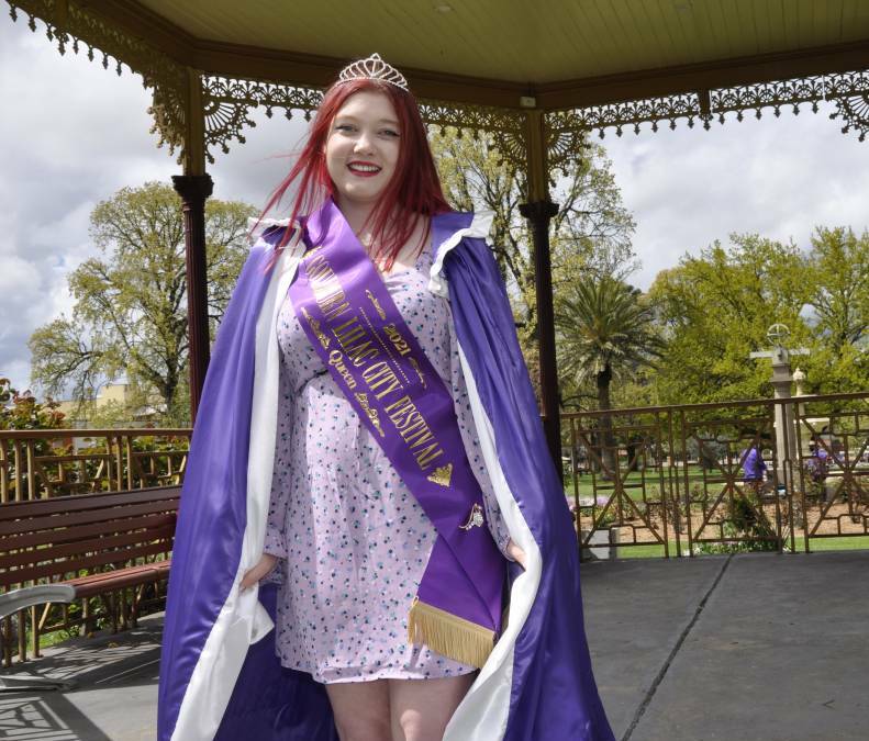 EXCITED: Goulburn's Brittany Bryant was thrilled to be announced as this year's Lilac City Festival Queen, continuing a family tradition. Her grandmother, Dianna Bryant won the same honour 50 years ago to the day. Photos: Louise Thrower.
