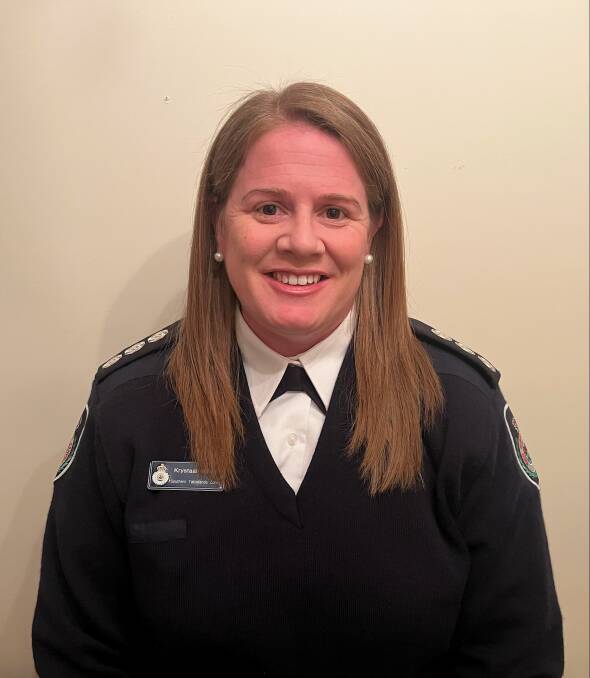 Gunning woman Krystaal Hinds has been awarded the Australian Fire Service Medal. Photo: supplied
