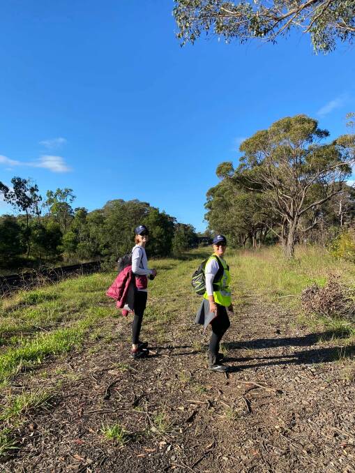 Walking from Tahmoor to Mittagong on Sunday. Photo: supplied