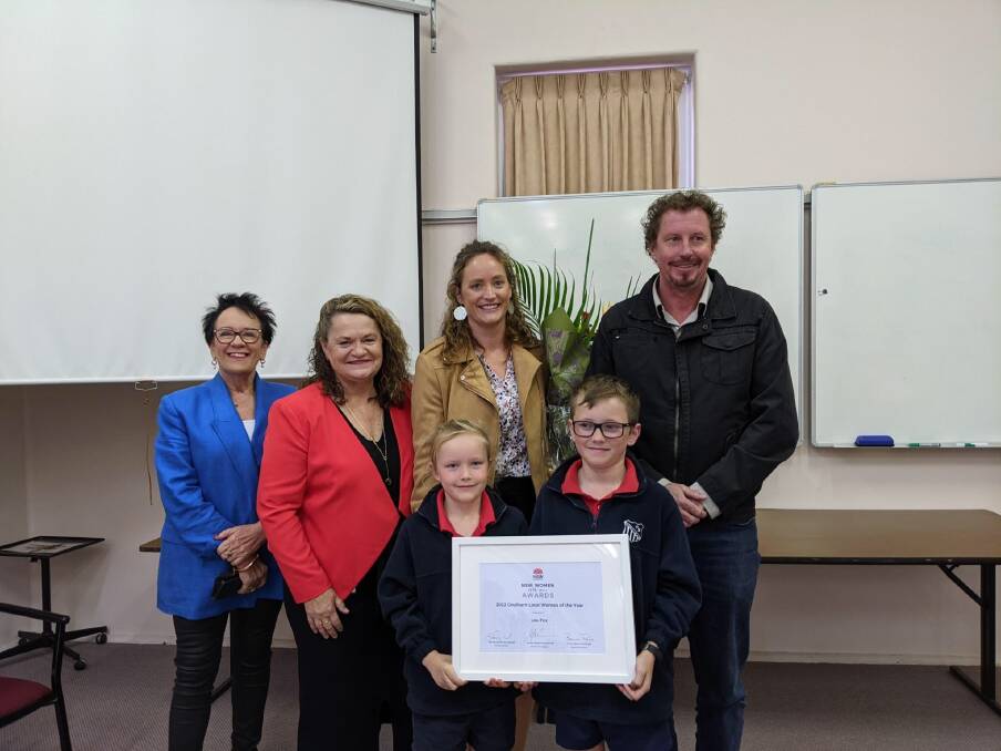 Goulburn MP Wendy Tuckerman (second from left) was on hand to present the award. Picture: supplied