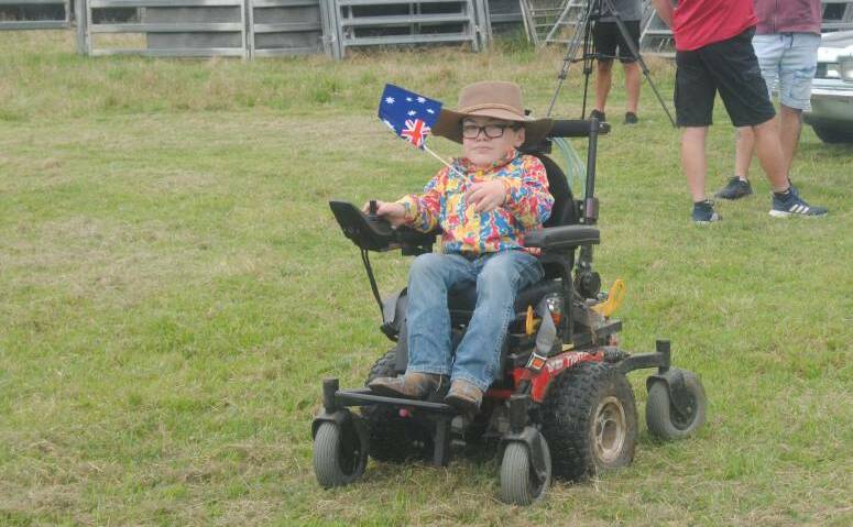 Beau Cosgrove at the Australia Day celebrations. Picture: Burney Wong