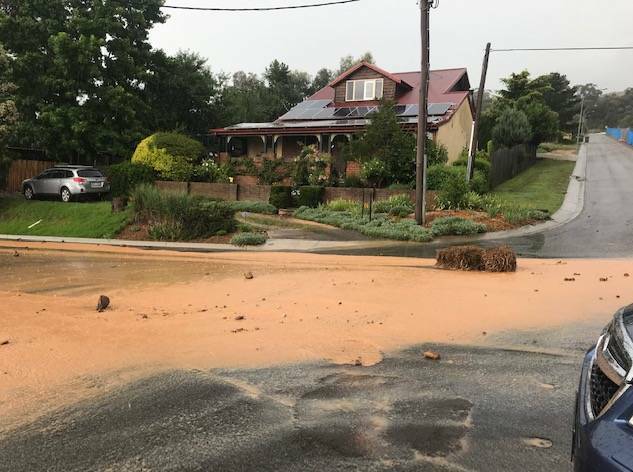 May Stree, Goulburn in January 2022 after heavy rainfall. Picture: supplied