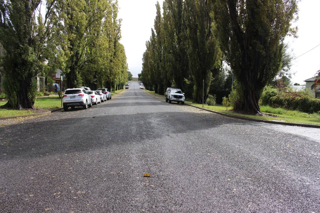 Orchard Street, Taralga's main througfares, after resealing work was completed. Picture: supplied