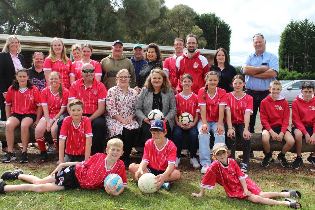 State and local government officials were alongside volunteers and athletes to announce the new facilities at Lin Cooper fields. Photo: supplied