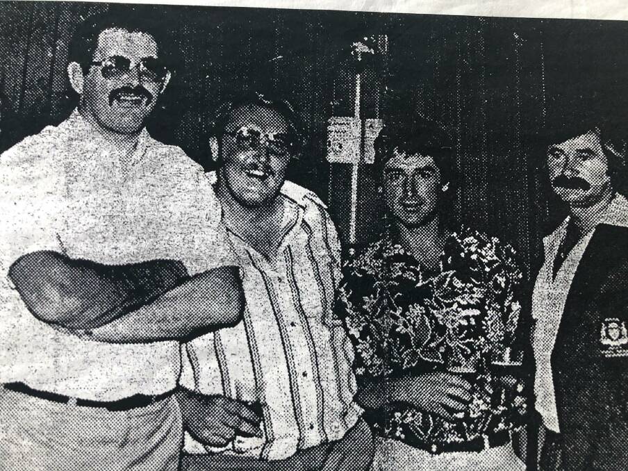 Dave (pictured second from the left) during his days with the Bowral Blues. Photo: supplied