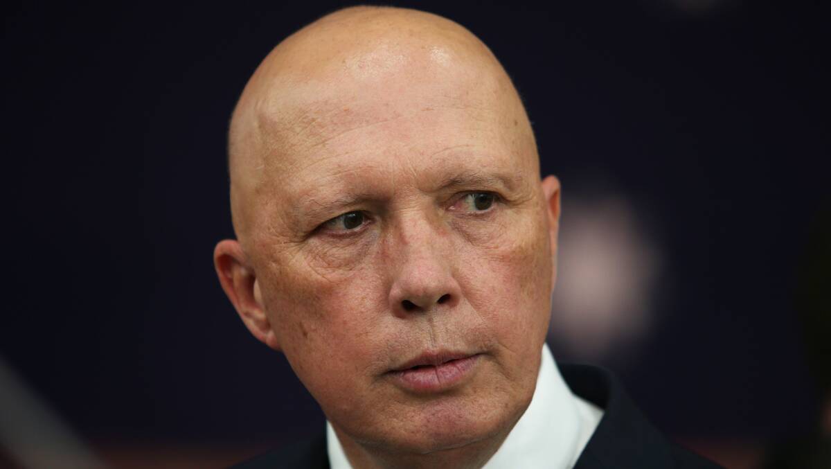 Peter Dutton is yet to settle on his stance. Picture: Peter Lorimer