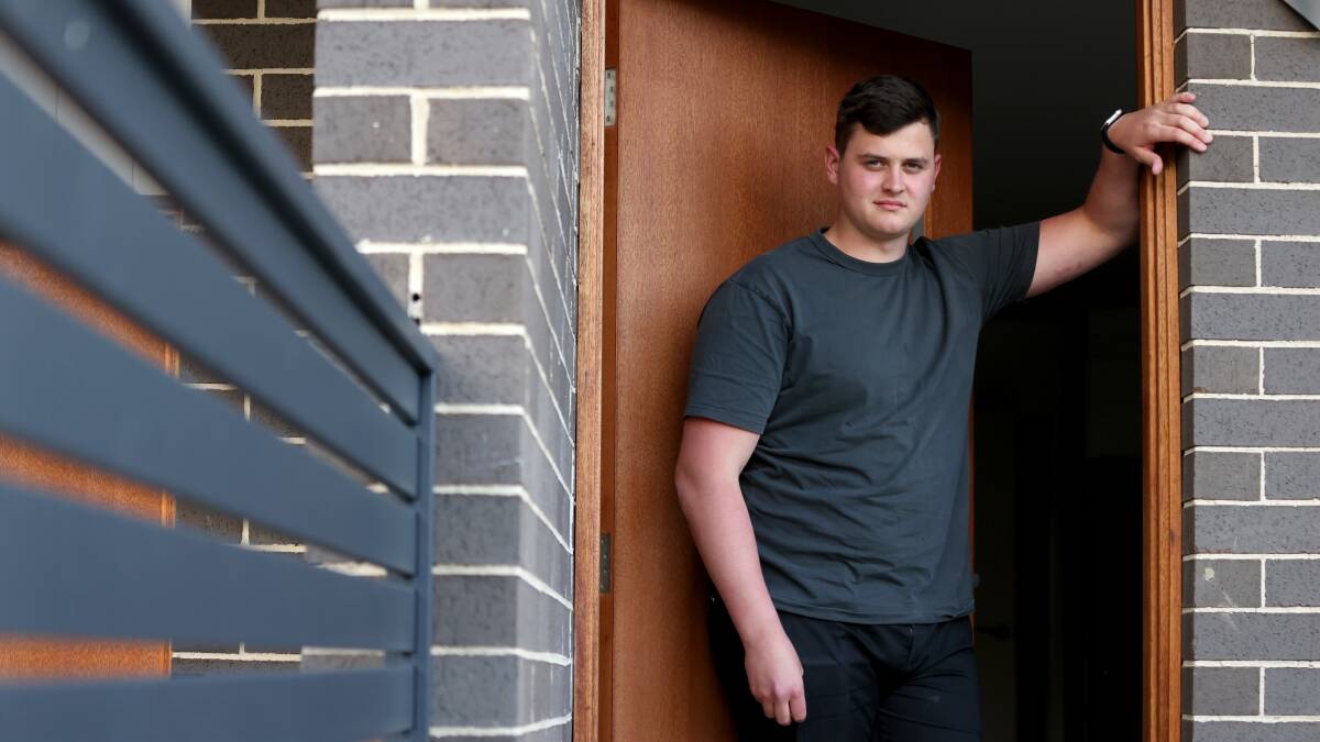 Kai Grubb worked multiple jobs in order to save for his first home. Picture by James Croucher