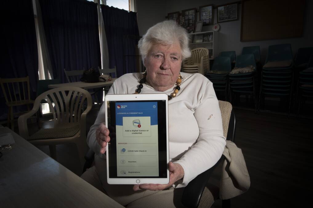 NOT FAIR: Colleen Wills wants to see proof of vaccination made easier for the elderly. Photo: Peter Hardin