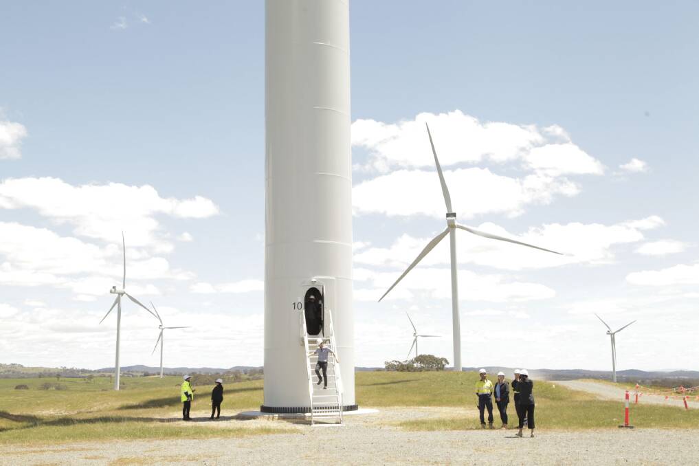 Collector Wind Farm officially opened on Tuesday, November 29. Picture supplied