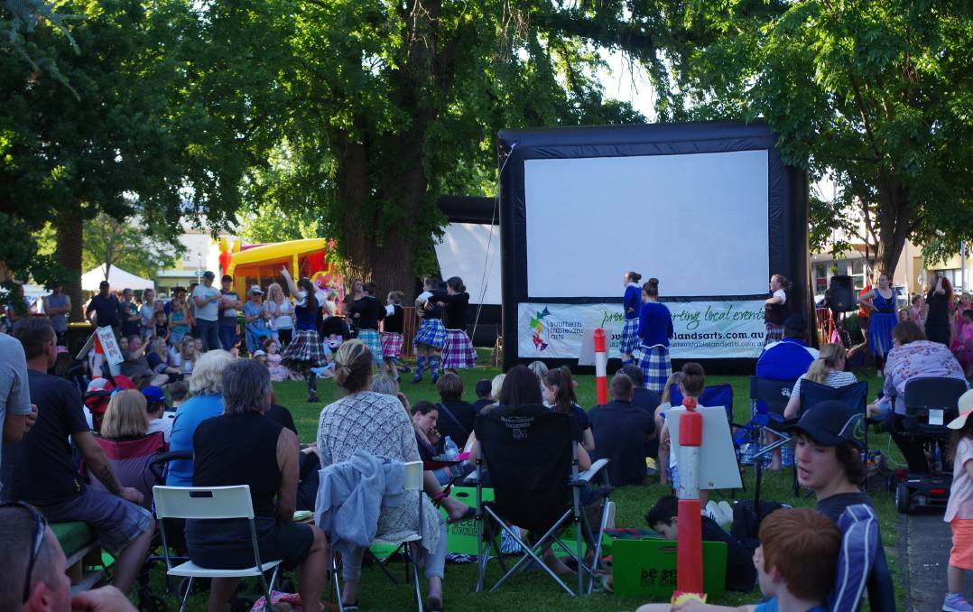 Pictures and Popcorn in the Park is a popular event and one of several nighttime fixtures in Belmore Park. Photo: File.