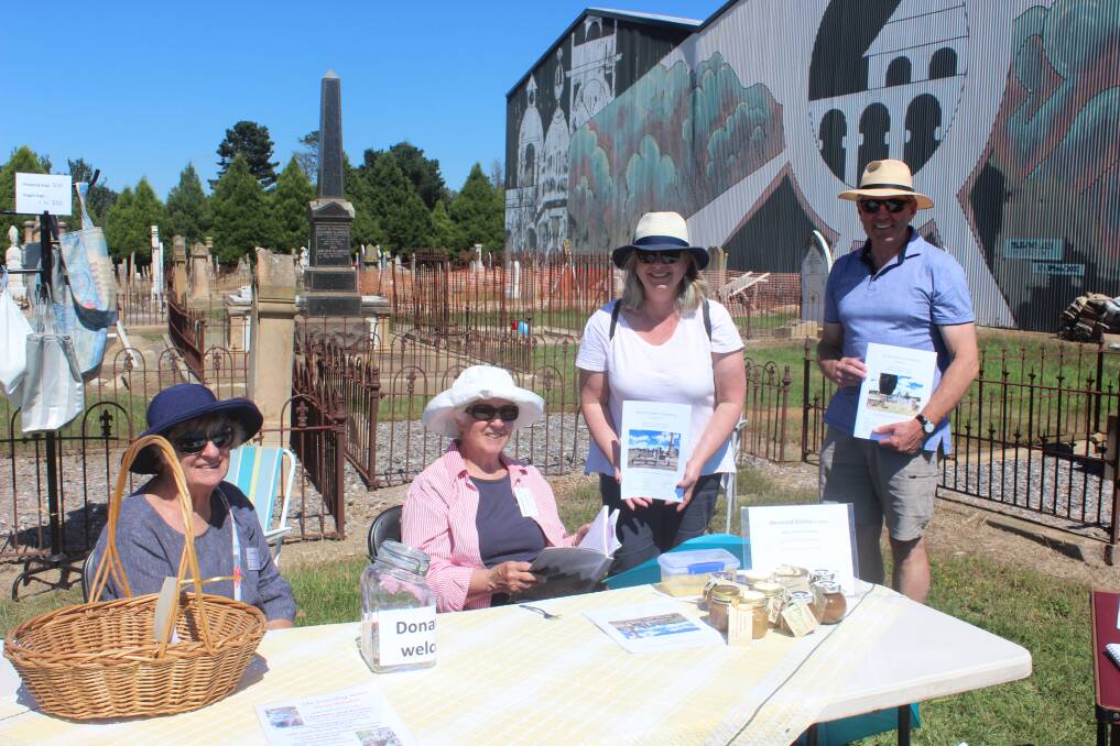 Friends of Goulburn Historic Cemeteries with some visitors touring the grounds of Mortis Street Cemetery. Picture: Sophie Bennett