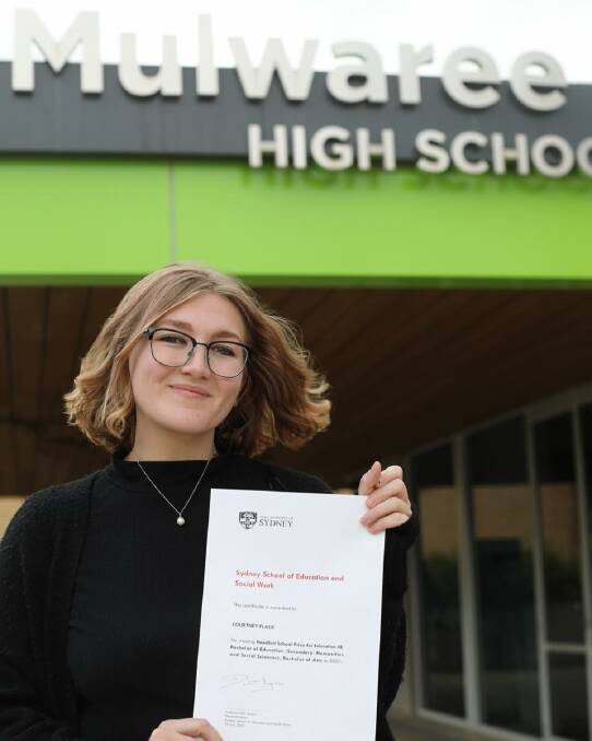 Courtney Flack won the Headfort School Prize for Education III. Photo: Sally Curry.